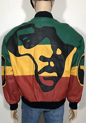 Michael Hoban  Africa  WHEREMI 1991 (Size XL) Leather Bomber Jacket • $450