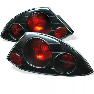 Spyder Auto Mitsubishi Eclipse 00-02 Euro Tail Lights Black ALT-YD-ME00-BK • $85.69