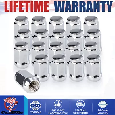 20X Chrome Wheel Nut For Ford Fusion Focus Escape M12x1.5 Bulge Acorn Chrome US • $22.59