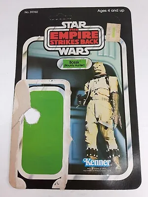 1980 Kenner Star Wars Empire Strikes Back Bossk Figure 32 Back Cardback Only ESB • $18.49