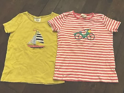 Mini Boden Girls 3-4 Years Sailboat & Bike T-Shirts • $12.50