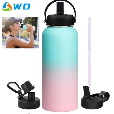 1000ML Double Wall Stainless Steel Water Bottle Vacuum Insulated Thermos Flask • $24.89