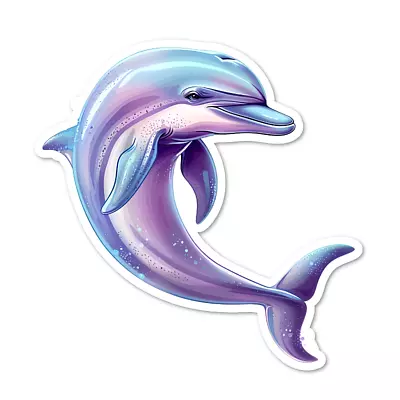 Dolphin Sealife Vinyl Sticker Water Resistant Indoor Use 2 Sizes • $3.75