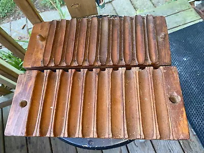 Antique Primitive Durex Wood Wooden 2 Piece 10 Cigar Mold Tobacco Press • $90