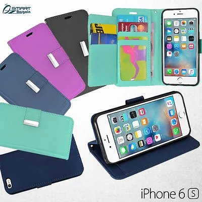$8.99 • Buy More Wallet Flip Extra Card Slot Leather Case Cover For IPhone 6s 6 S Plus + SG