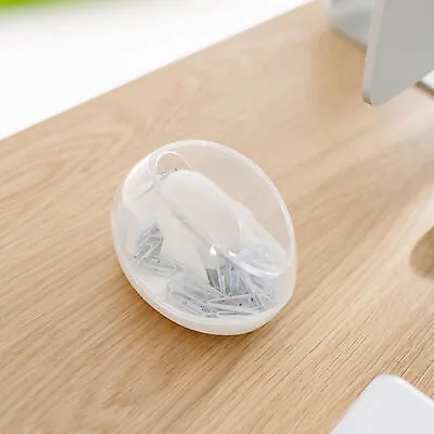 Paper Clip Storage Box Magnetic Paperclip Holder Impact Resistance For Home • £6.50