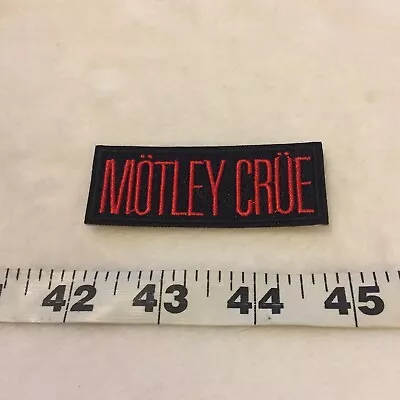 Motley Crue Heavy Metal Band Rectangle Iron On Patch New • $4.99