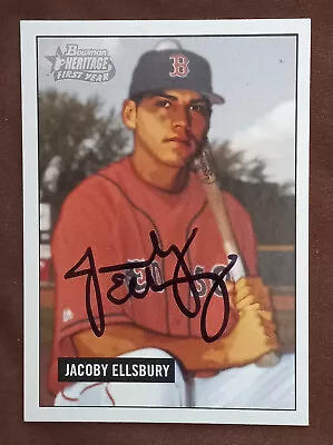 Jacoby Ellsbury - 2005 Bowman Heritage (Bat On Shoulder) #337 Rookie - Autograph • $24.75