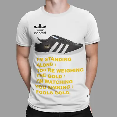 £6.99 • Buy Fools Gold T-shirt The Roses Madchester Rock Adored 80s 90s Trainers Music