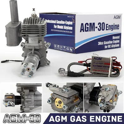 AGM 30cc-v2 Airplane Gasoline Engine For Fixed Wing Model RC Aircraft • $200.44