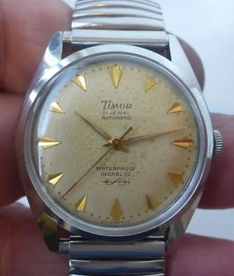 Timor Vintage Man's Swiss Watch AS1700 Auto Mid 50s Serviced Guaranteed • $225