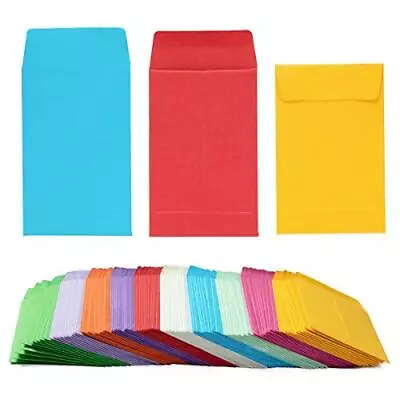 100 Pieces Colorful Small Coin Envelopes Self-Adhesive Envelopes Mini Parts • $10.25