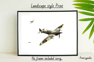 £3.99 • Buy Spitfire A4 Print Poster Picture Unframed Wall Art Home Decor New Gift World War