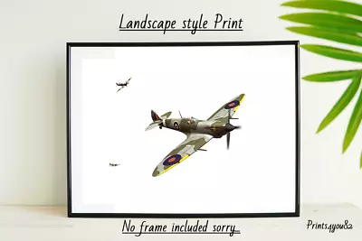 £3.99 • Buy Spitfire A4 Print Poster Picture Unframed Wall Art Home Decor New Gift World War