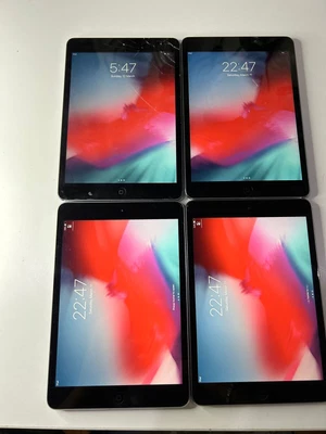 $1 • Buy LOT OF 4 Cracked TOP Apple IPad Mini 2 32GB, Wi-Fi, UNLOCKED AND WOKING AU STOCK