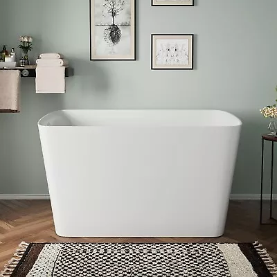 47  Lucite Acrylic Freestanding Bathtub Square Shape Japanese Soaking Tub Toe-ta • $921.48