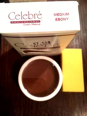 Shop~Mehron Celebre' Professional Cream Makeup .9ozMedium Ebony(Fantastic Deal!) • $5