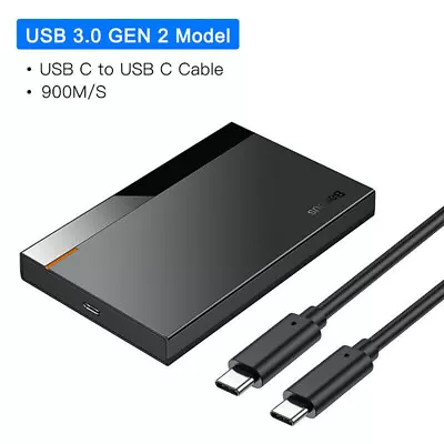 £14.12 • Buy Baseus 2.5 HDD SSD Case SATA To USB 3.0 Type C Disk Hard Drive Box Enclosure