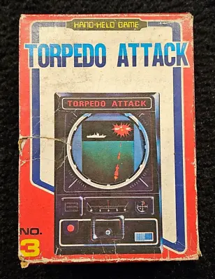 BFG GRIP LEND TORPEDO ATTACK Vintage Handheld Electronic Mechanical Game *Issue* • $18.75