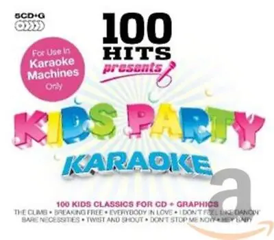 Various Artists - 100 Hits Presents - Kids Party Karaoke CD (2010) Audio • £4.65