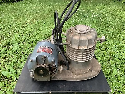 Vintage Delco Electric Motor 1/4 Hp With W.R. Brown Company Air Compressor Stand • $149.95
