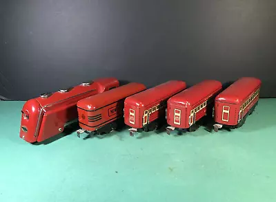 VTG Marx | Commodore Vanderbilt Engine Tender 2 RARE Lighted Coaches & Caboose • $399.99