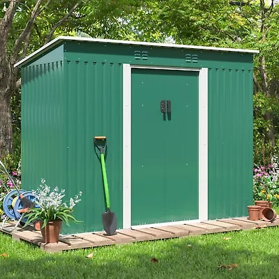 9'x4' Outdoor Storage Shed Garden Tool Shed With Air Vent And Lockable Doors • $301.69