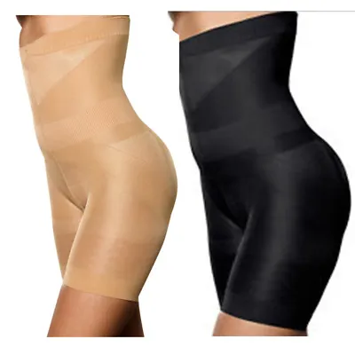 Women Tummy Control Shapewear High Waist Body Shaper Shorts Thigh Slimmer Pants • £7.79