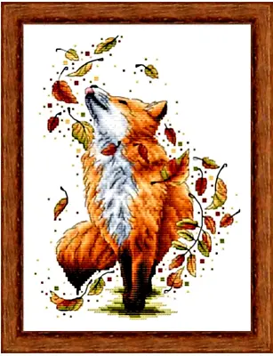 £22.95 • Buy Fox In Autumn Counted Cross Stitch Kit 14ct 33x27cm E FreeP&P