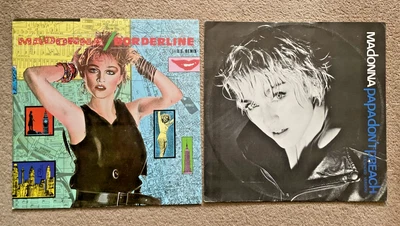 £8.99 • Buy 2 X MADONNA - 12  Vinyl Singles - 'BORDERLINE'. 'PAPA DON'T PREACH' -  PLAY WELL