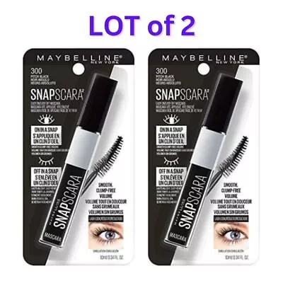 MAYBELLINE New York Snapscara Washable Mascara [CHOOSE Your SHADE] [LOT Of 2] • $12