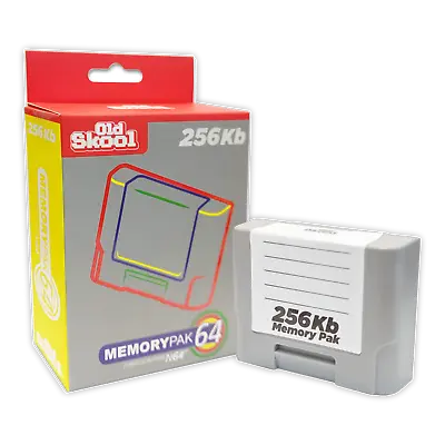 Memory Pak 64 Controller Card Save Pack For Nintendo 64 N64 (256Kb) - Old Skool • $14.99