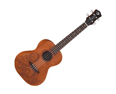 Luna Uke Tattoo Mahogany Tenor Ukulele W/Bag - Used • $109.99