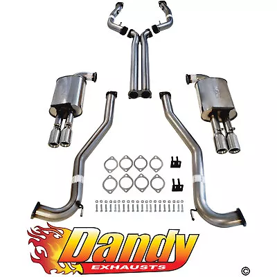 3  Catback Stainless Exhaust X Pipe SC Tips Suit Commodore VE VF V6 V8 Sed Wag • $1595