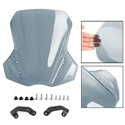 $77.99 • Buy ABS Motorcycle Windshield WindScreen Fit For Suzuki DL650 V-STROM 2017-2021 Gray