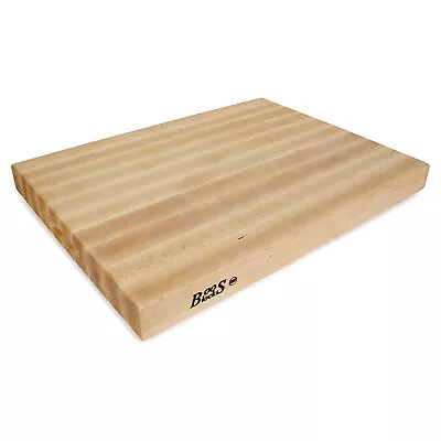 John Boos Maple Wood Edge Grain Cutting Board 24 X 18 X 2.25 Inches (Open Box) • $145.02