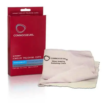 Silver Jewelry Polishing Cloth Connoisseurs 11  X 14  Ultra Soft Cleaner Boxed • $10.99