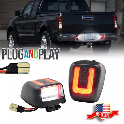 $14.99 • Buy White & Red LED License Plate Light Lamp For Nissan Frontier Armada Xterra Titan