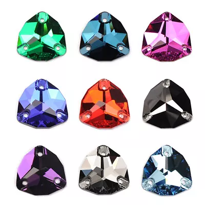Trilliant Sew On Stones Glitter Sewing Bead Crystals Flat Back Glass Rhinestones • $9.78