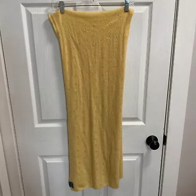 ALTAI  Cashmere Yellow Long Big Scarf Maxi Wrap. 78 L X 19” W   EUC • $19.99