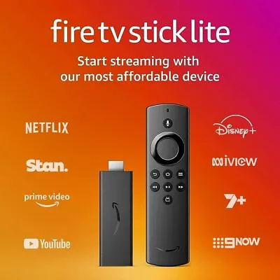 $78.75 • Buy Amazon Fire TV Stick Lite Full HD Streaming Device Alexa Voice Remote Lite AUS