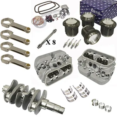 Vw Bug 2180cc Air-cooled Engine Rebuild Kit 82mm Crank GTV-2 Heads & Pistons • $2338.95