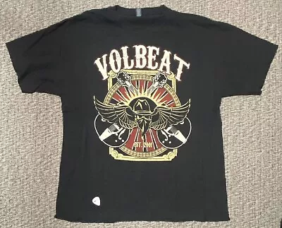 VOLBEAT-2014 OUTLAW GENTLEMEN/SHADY LADIES Shirt-Size XL-RARE+Guitar Pick-UNWORN • $14.99