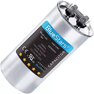 80 Uf 370440vac Volts ฑ5% Round Run Capacitor 50/60 Hz Ac Electric Replacement P • $35.44