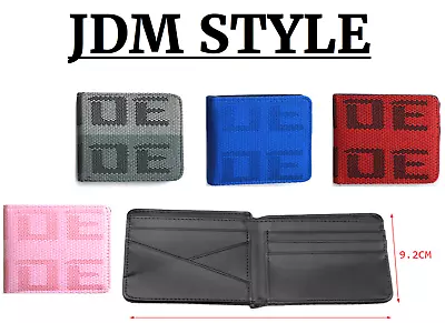 BRIDE JDM Style Racing Seat Fabric And Leather Wallet Great Gift Idea DRIFT GTR • $29.90
