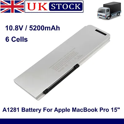 £21.99 • Buy A1281 Laptop Battery For Apple MacBook Pro 15  Late 2008 Early 2009 A1286 6Cells
