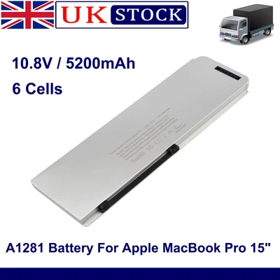 £21.99 • Buy A1281 Laptop Battery For Apple MacBook Pro 15  Late 2008 Early 2009 A1286 6Cells