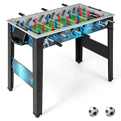 Foosball Table Freestanding Versatile Soccer Game Table With 18 Realistic Player • £59.95