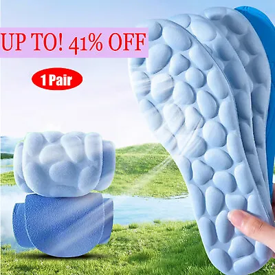 Breathable 5D Memory Sports Insoles Foam Orthopaedic Massage Adult Kids Children • £2.68