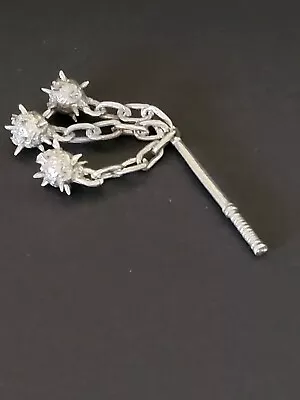 Dolls House - Medieval Tudor Pewter Medieval Flail Morning Star -  1/12th Scale • $12.45